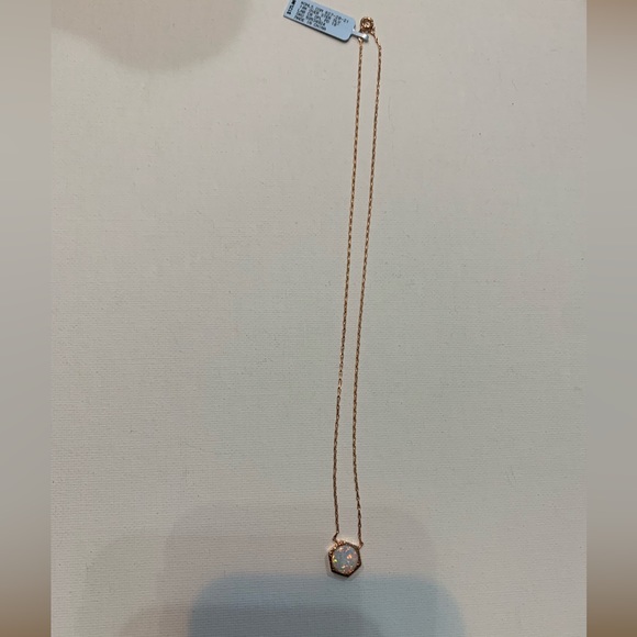 Opal Necklace. 14k Rose Gold Over Sterling Silver 18” NWT and Original Box - Picture 7 of 12